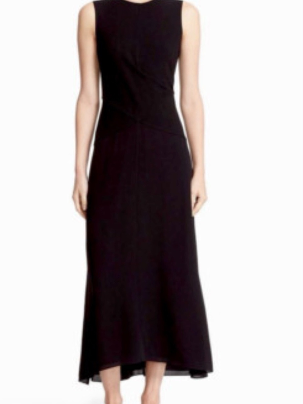 Theory Black Sleeveless Maxi Dress
